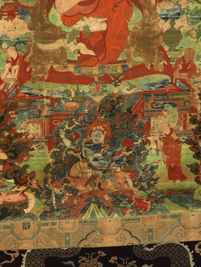 Detail (Dritter Panchen Lama Losan Penden Yeshe) von Tibetan School